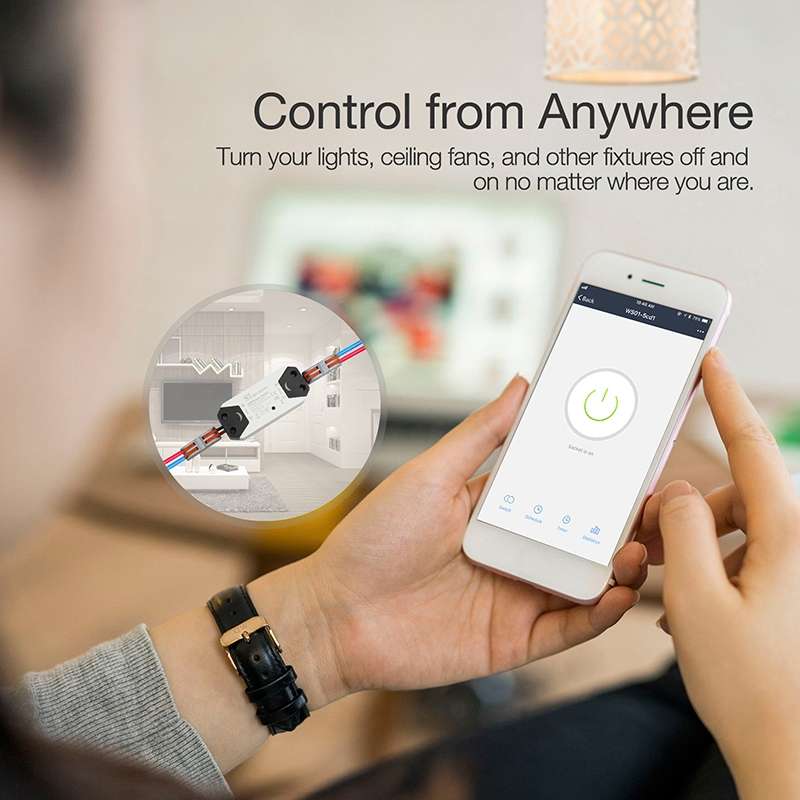 DIY WiFi Smart Light Switch Timer Universal Breaker Wireless Remote Control Works with Alexa Google