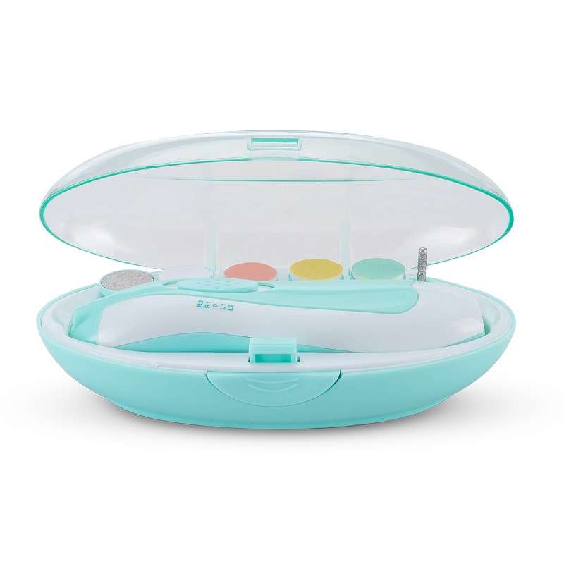 Electric Safe Nail Clipper Cutter Baby Nail Trimmer Manicure Pedicure Clipper Cutter(Green)