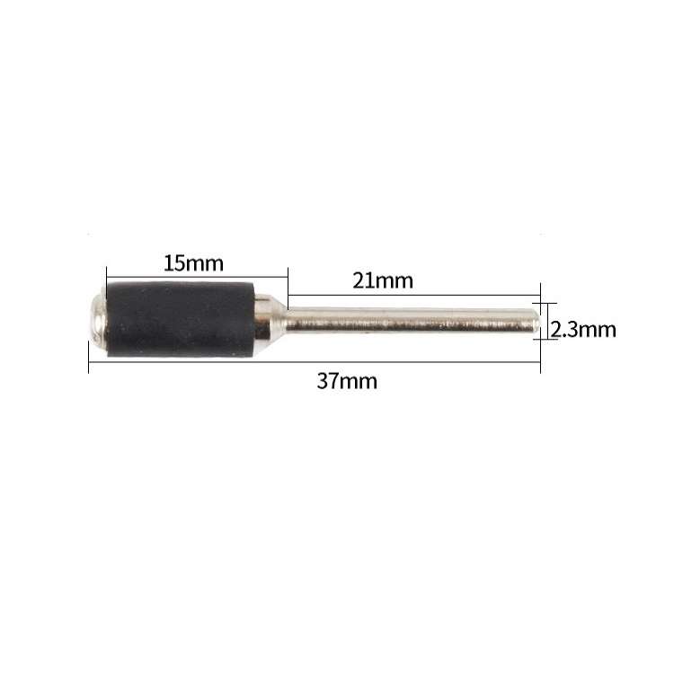6 PCS Rubber Wheel Connecting Rod Sandpaper Ring Fixing Rod, Without Sandpaper Ring, Rubber Rod Diam