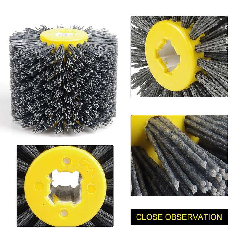Abrasive Wire Drawing Wheel Wood Grain Reduction Refurbishment Drawing Wheel, Grit:240 Mesh