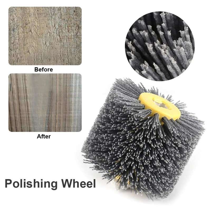 Abrasive Wire Drawing Wheel Wood Grain Reduction Refurbishment Drawing Wheel, Grit:80 Mesh