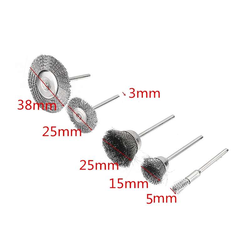 10 PCS Wire Brush Metal Descaling Polishing Brush To Remove Oxide Layer Flat Polishing Brush, Style: