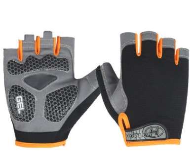 Cycling Shock Absorbing Anti-Slip Gloves Fitness Weight Lifting Training Half-finger Gloves, Size:M(