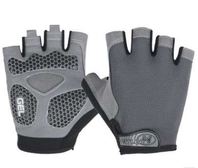Cycling Shock Absorbing Anti-Slip Gloves Fitness Weight Lifting Training Half-finger Gloves, Size:XL