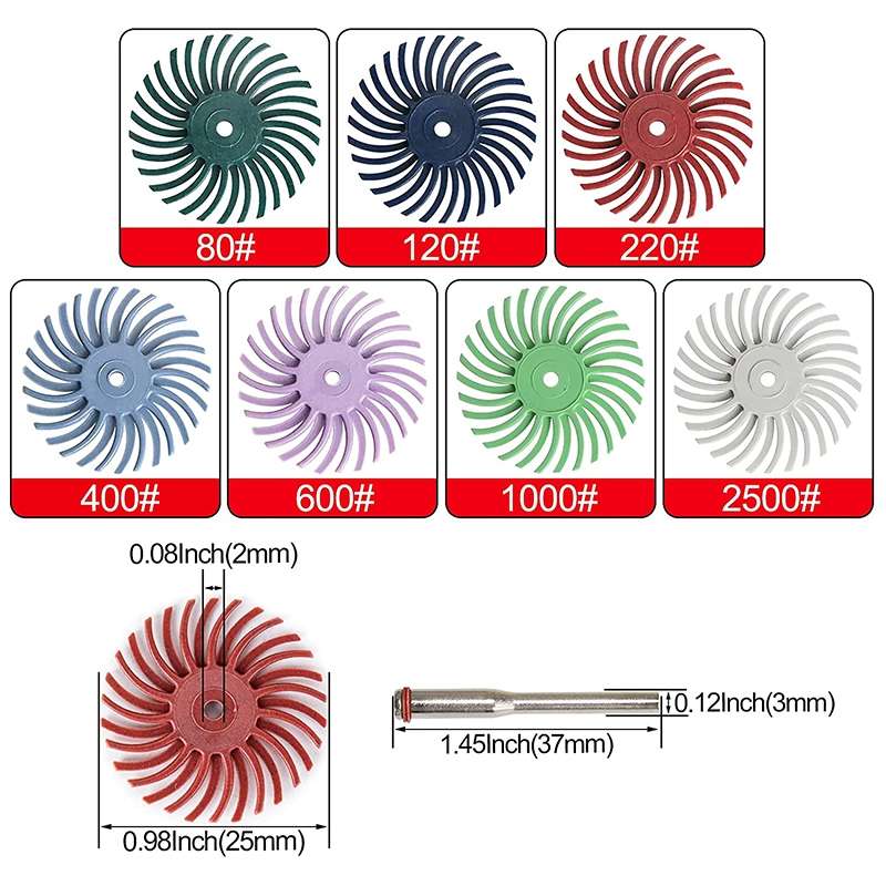 8 PCS Ivory Fruit Polishing Head Bloody Lotus Wood Carving Nuclear Carving Slit Grinding Head, Spec