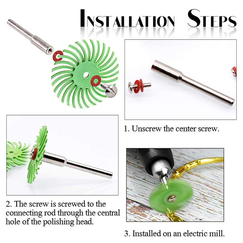 8 PCS Ivory Fruit Polishing Head Bloody Lotus Wood Carving Nuclear Carving Slit Grinding Head, Spec