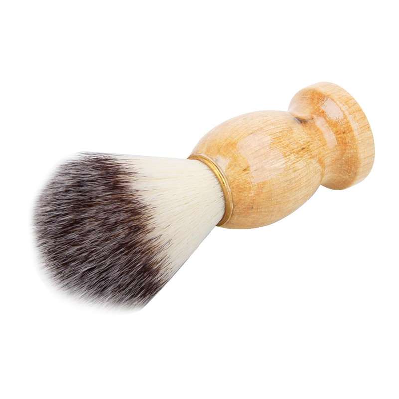 Wood Handle Hair Shaving Brush Facial Beard Cleaning Appliance Shave Salon Badger Hair Tool Razor Br