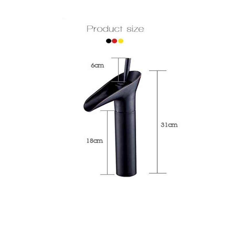Bathroom Faucet Washbasin Waterfall Hot & Cold Faucet, Specification:84535-1