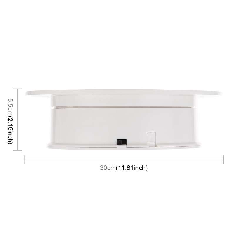 30cm 360 Degree Electric Rotating Turntable Display Stand Video Shooting Props Turntable for Photogr