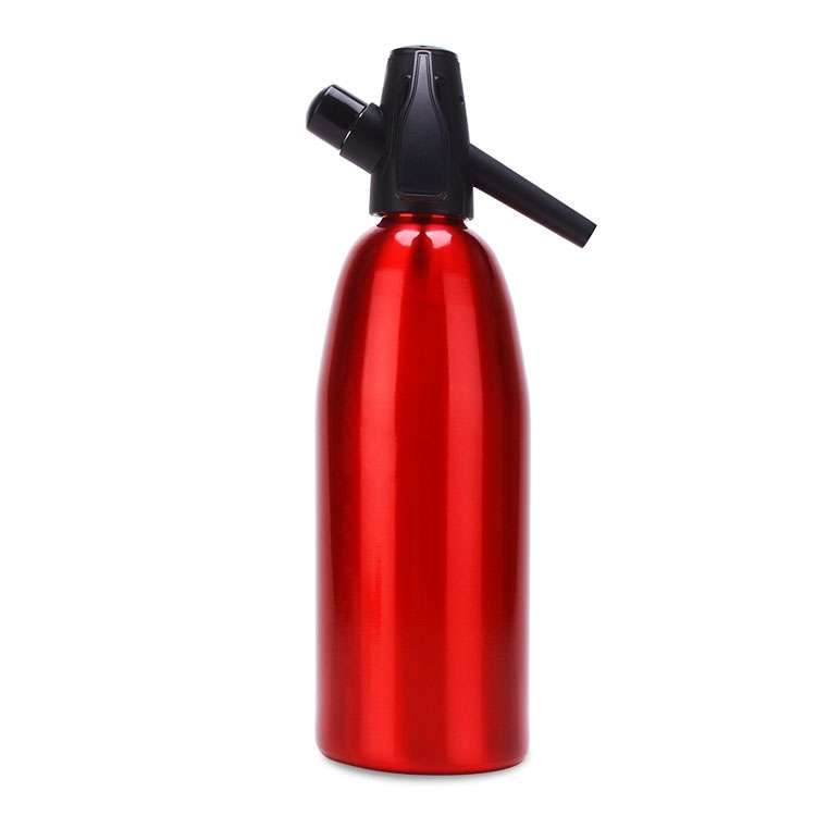 Manual Soda Siphon CO2 Dispenser Water Bubble Generator Cool Drink Cocktail Soda Machine Aluminum Ba