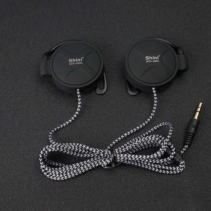 Shini Q940 3.5mm Super Bass EarHook Earphone for Mp3 Player Computer Mobile(Green No Mic)