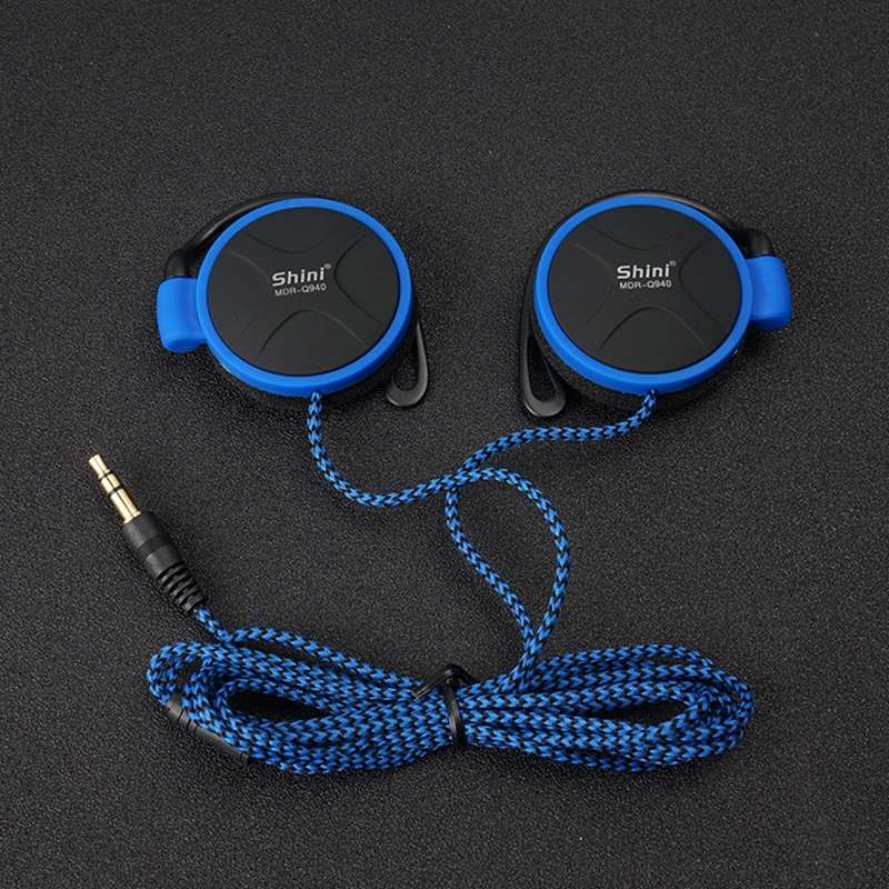 Shini Q940 3.5mm Super Bass EarHook Earphone for Mp3 Player Computer Mobile(Green No Mic)