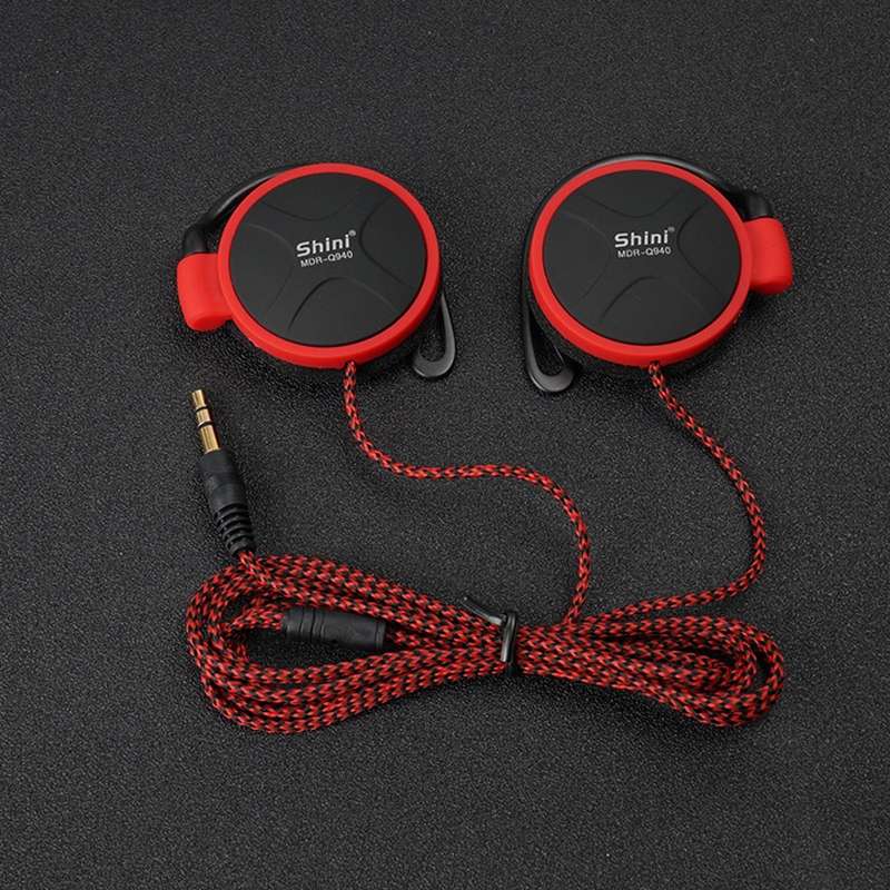 Shini Q940 3.5mm Super Bass EarHook Earphone for Mp3 Player Computer Mobile(Green No Mic)