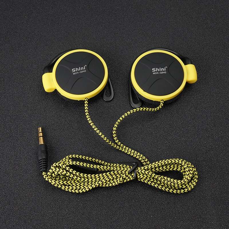 Shini Q940 3.5mm Super Bass EarHook Earphone for Mp3 Player Computer Mobile(Green No Mic)