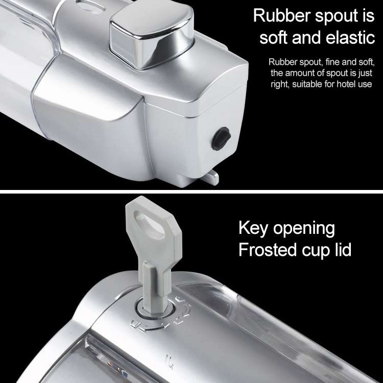 Wall-mounted Plastic Manual Single-head Soap Box Hotel Soap Dispenser, Style:Matt