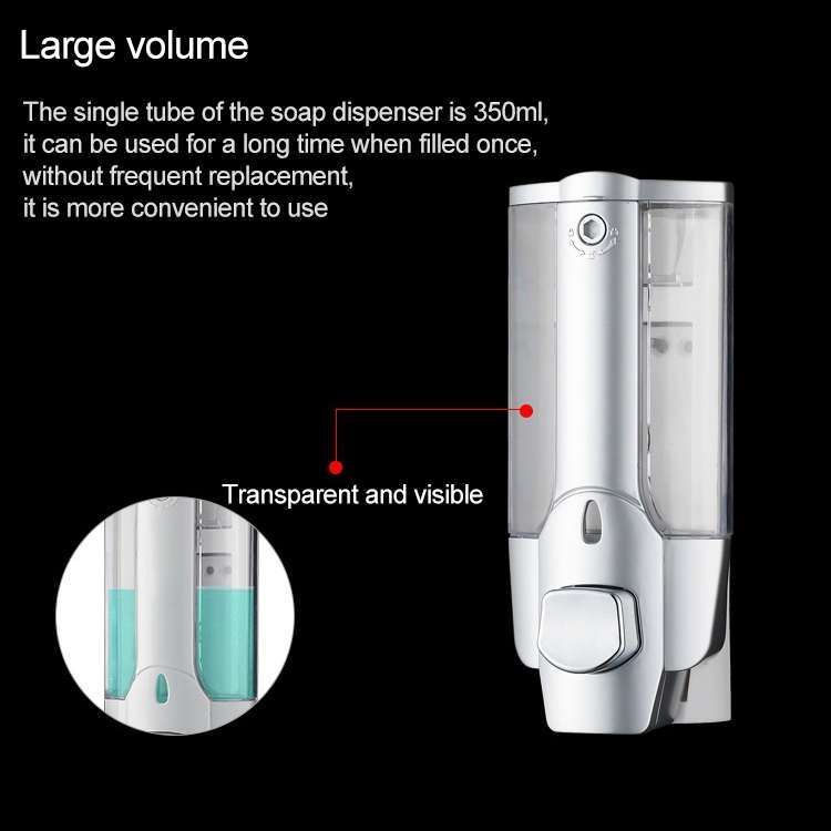 Wall-mounted Plastic Manual Single-head Soap Box Hotel Soap Dispenser, Style:Matt