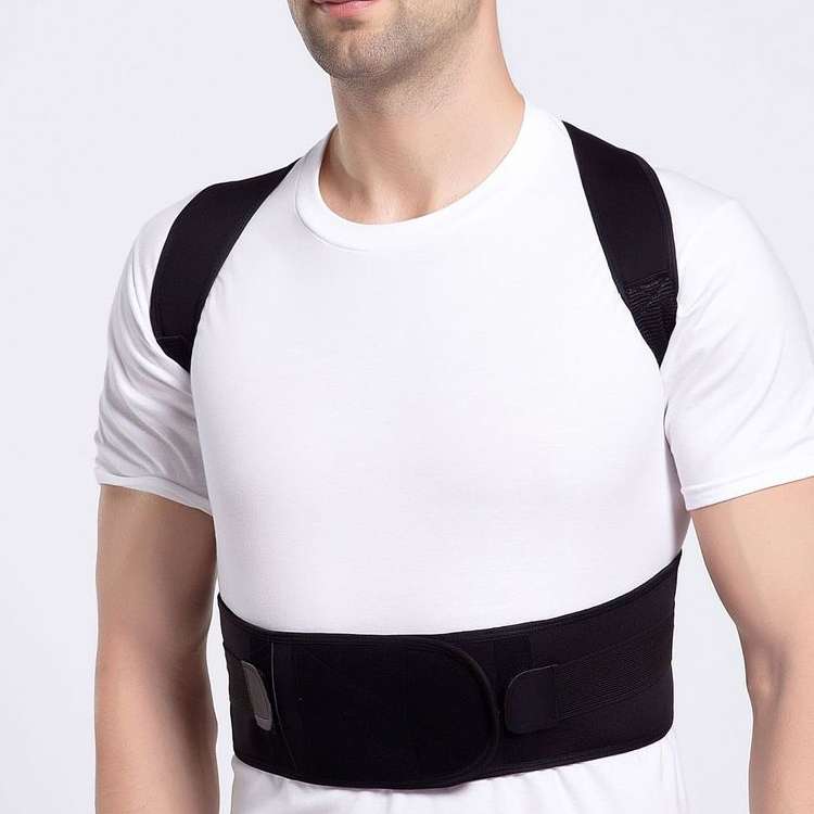 Male Female Adjustable Magnetic Posture Corrector Corset Back Men Brace Back Shoulder Belt Lumbar Su