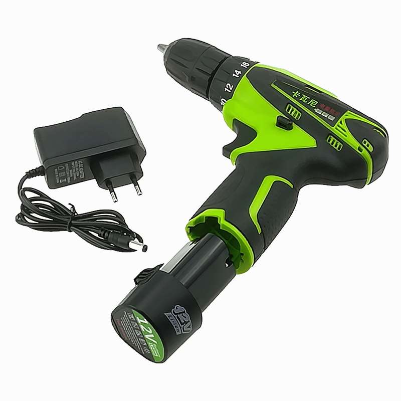 DZ033 12V Electric Screwdriver Lithium Battery Rechargeable Multi-function Cordless Electric Drill P