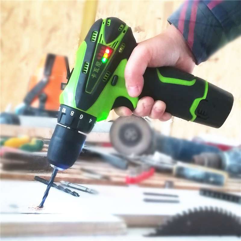 DZ033 12V Electric Screwdriver Lithium Battery Rechargeable Multi-function Cordless Electric Drill P