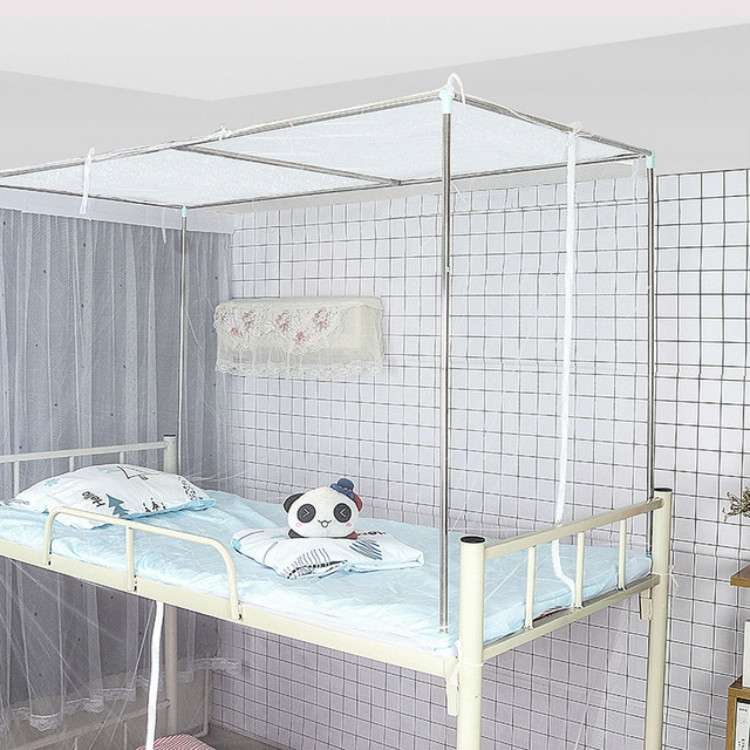 Student Dormitory Upper Berth Free Installation of Dustproof Top Side Single Door Mosquito Net, Size