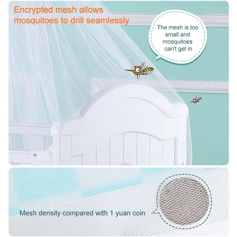 Crib Dome Lightweight Mosquito Net, Size:4.5x1.7 Meters, Style:Palace Mosquito Net