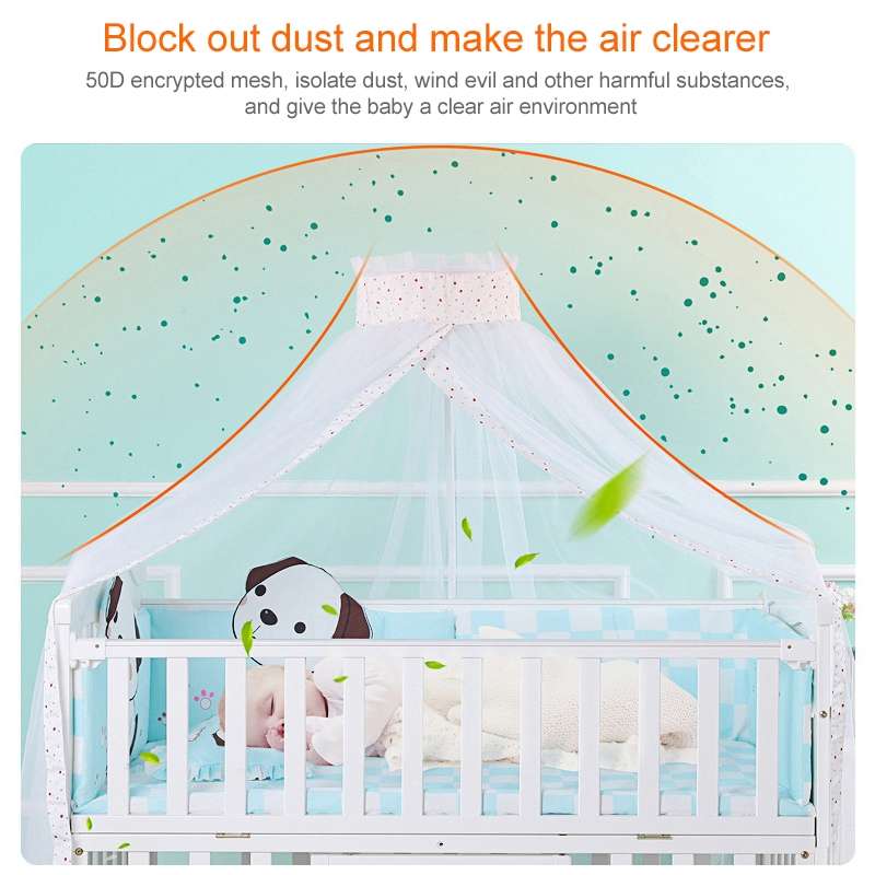 Crib Dome Lightweight Mosquito Net, Size:4.5x1.7 Meters, Style:Palace Mosquito Net
