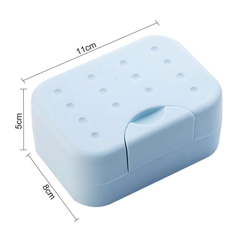 2 PCS Portable Travel Soap Box(Pink)