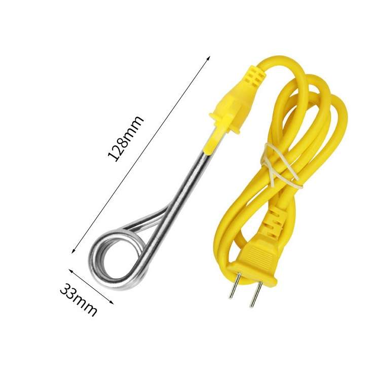 MJ-R4 Electric Water Heater Element Mini Boiler Hot Water Immersion Travel Use 600W (Color Random De