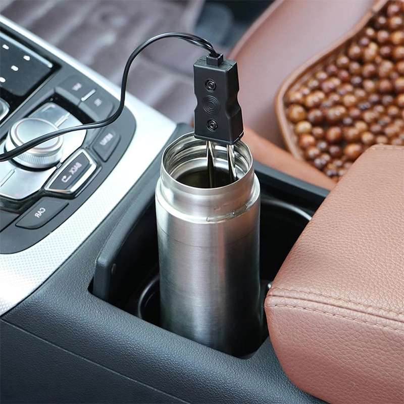 Portable 12V/24V Electric Car Boiled Immersion Water Heater Traveling Camping Picnic, Voltage:12V(Bl
