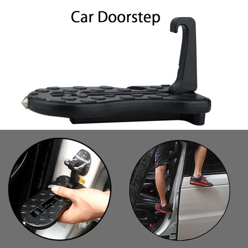 Car Doorstep Vehicle Rooftop Roof Rack Assistance Easy Install The Door Step Hooked On Car Truck SUV