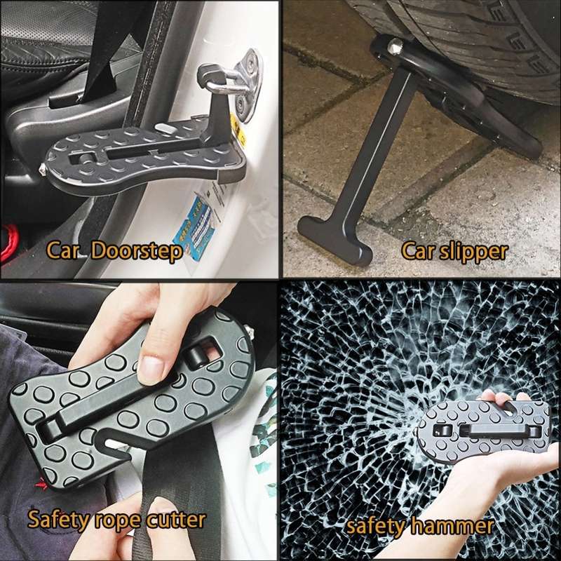 Car Doorstep Vehicle Rooftop Roof Rack Assistance Easy Install The Door Step Hooked On Car Truck SUV