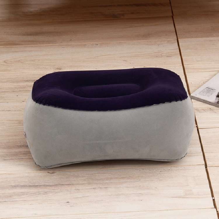 Travel Portable Inflatable Foot Rest Pilllow Mat Pad, Size:16x9cm(Gray)