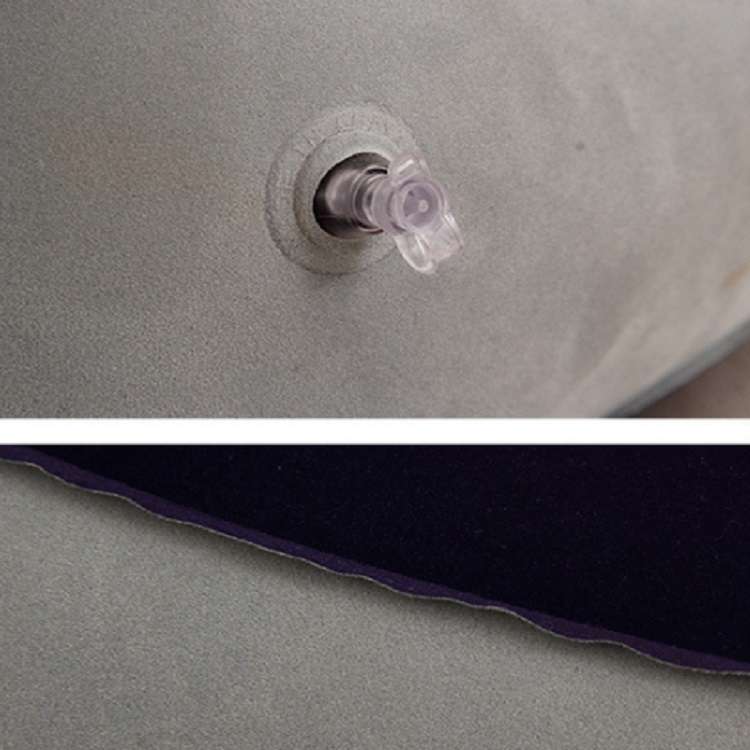 Travel Portable Inflatable Foot Rest Pilllow Mat Pad, Size:16x9cm(Gray)