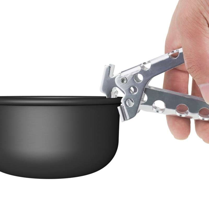 Camping Pot Pan Gripper Handle Bowl Gripper Outdoor Cookware Tableware Anti-hot Pot Pan Gripper Arm