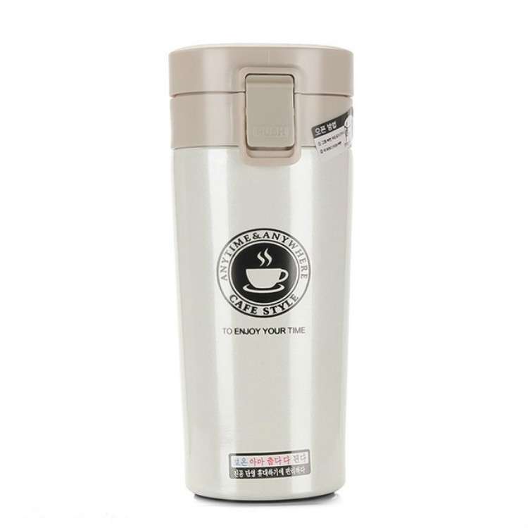 Double Wall Stainless Steel Vacuum Flasks 380ml Car Thermo Cup Coffee Tea Travel Mug Thermol Bottle,
