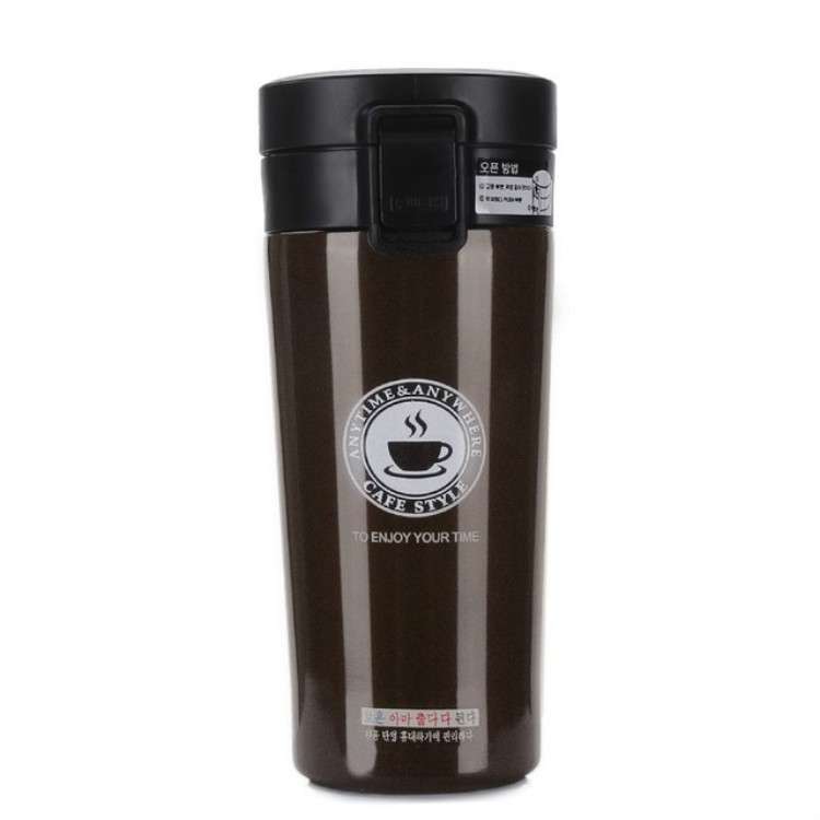 Double Wall Stainless Steel Vacuum Flasks 380ml Car Thermo Cup Coffee Tea Travel Mug Thermol Bottle,