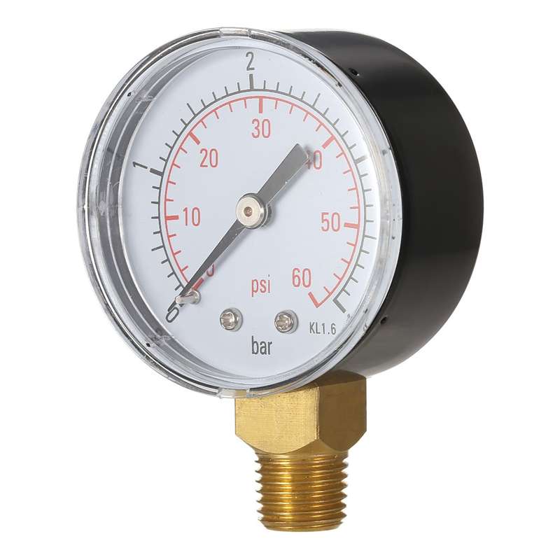Stainless Steel Shockproof Pool Filter Hydraulic Pressure Gauge