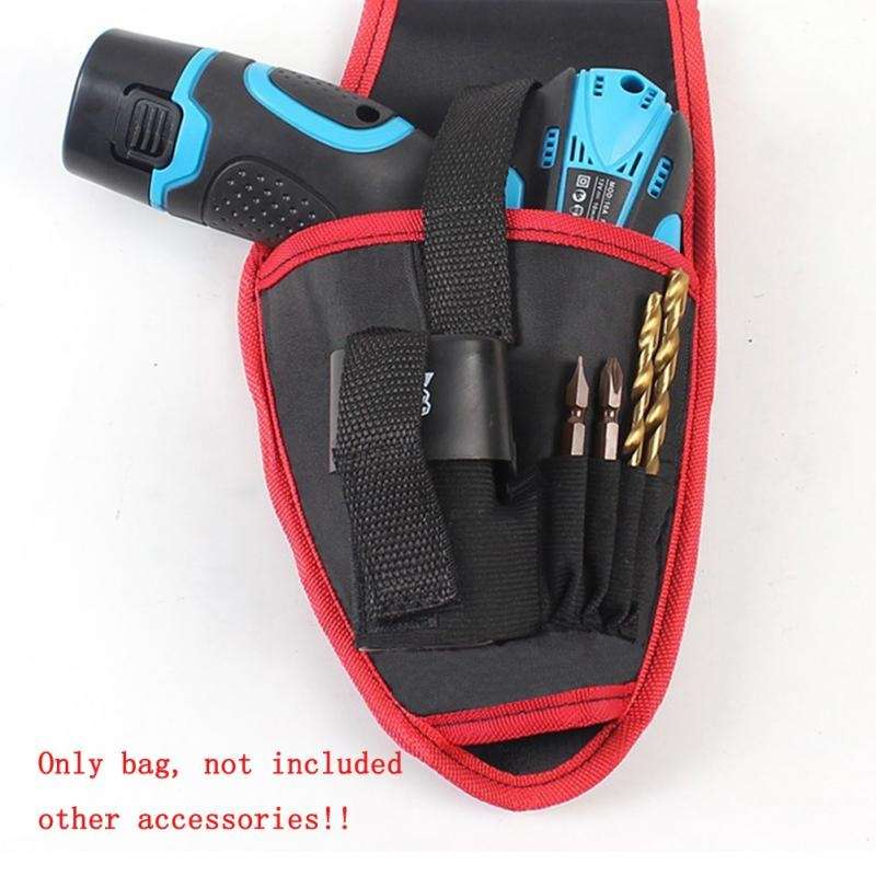 Portable Cordless Drill Holder Drill Cordless Screwdriver Waist Power Tool Bag Drill Waist Tool Belt