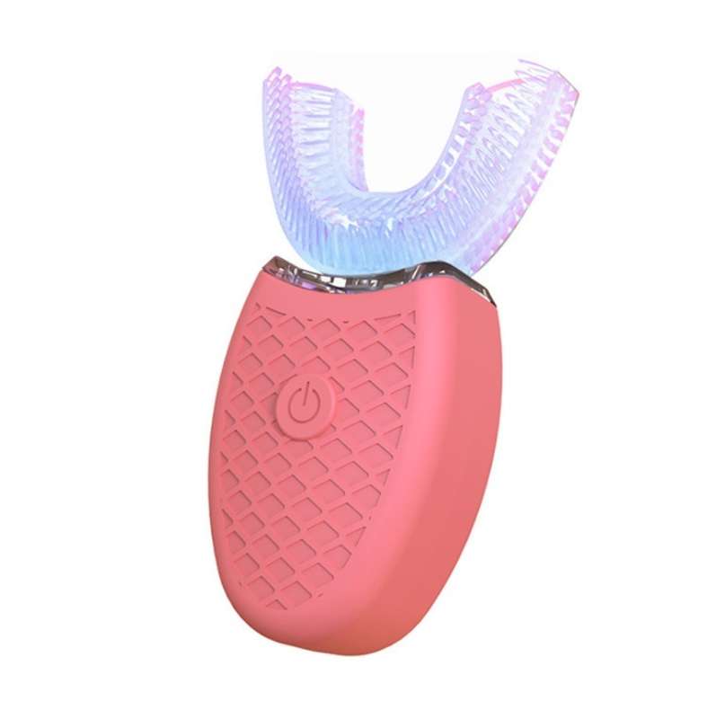 Lazy U-shaped Mouth Whitening Tooth Electric Toothbrush(Blue)