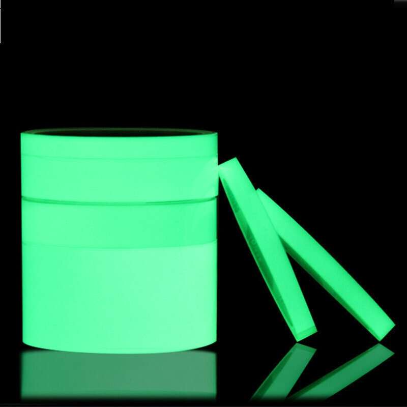 Reflective Glow Tape Self-adhesive Sticker Removable Luminous Tape Fluorescent Glowing Dark Striking