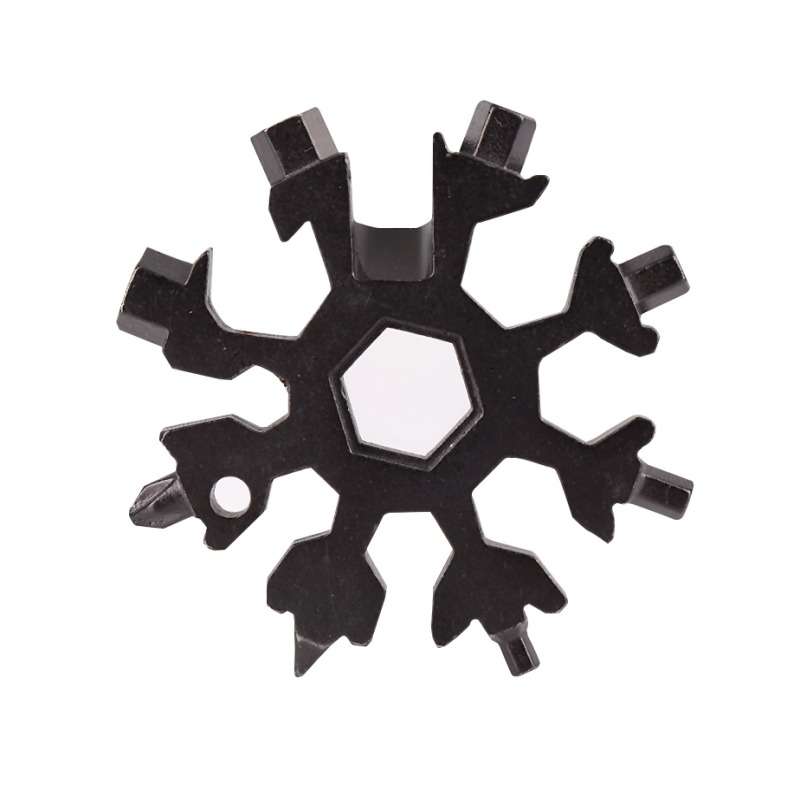 18-in-1 Multi-tool Portable Outdoor Octagonal Snowflake EDC Tool Wrench Mini Screwdriver(White)