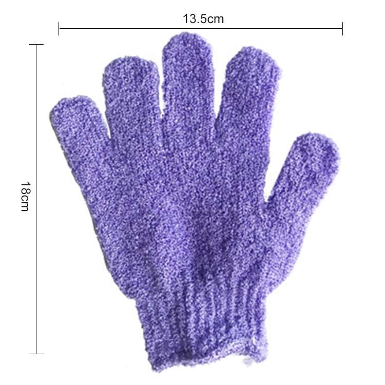 5 PCS Shower Bath Gloves Exfoliating Spa Massage Scrub Body Glove(Blue)