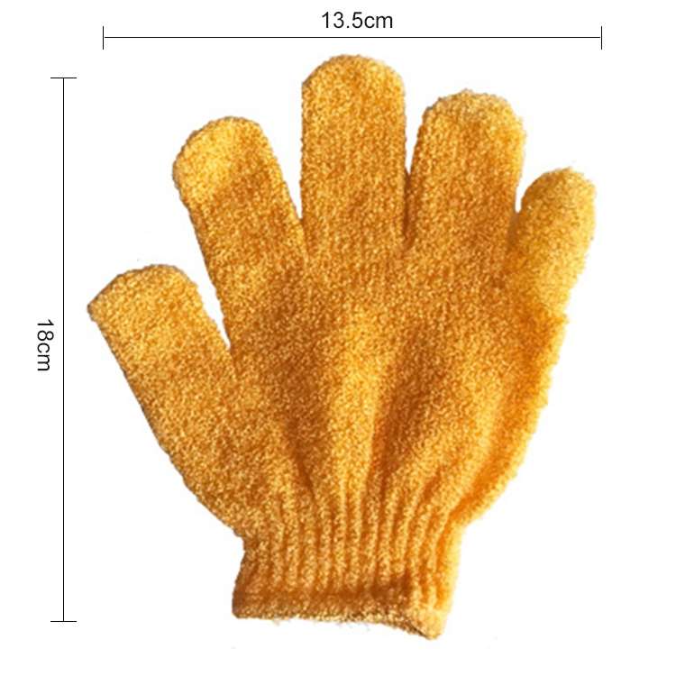 5 PCS Shower Bath Gloves Exfoliating Spa Massage Scrub Body Glove(Blue)