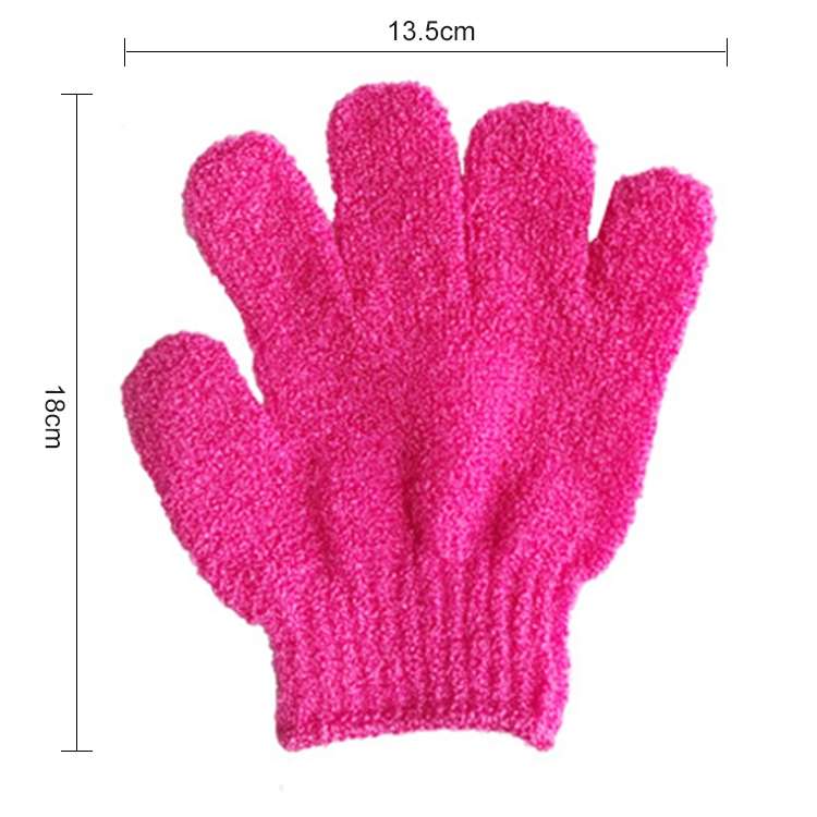 5 PCS Shower Bath Gloves Exfoliating Spa Massage Scrub Body Glove(Blue)