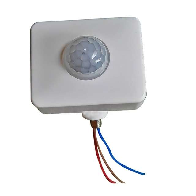 Automatic Security PIR Infrared Motion Sensor Detector Wall Spotlights Switch, Size:10mm(Black)