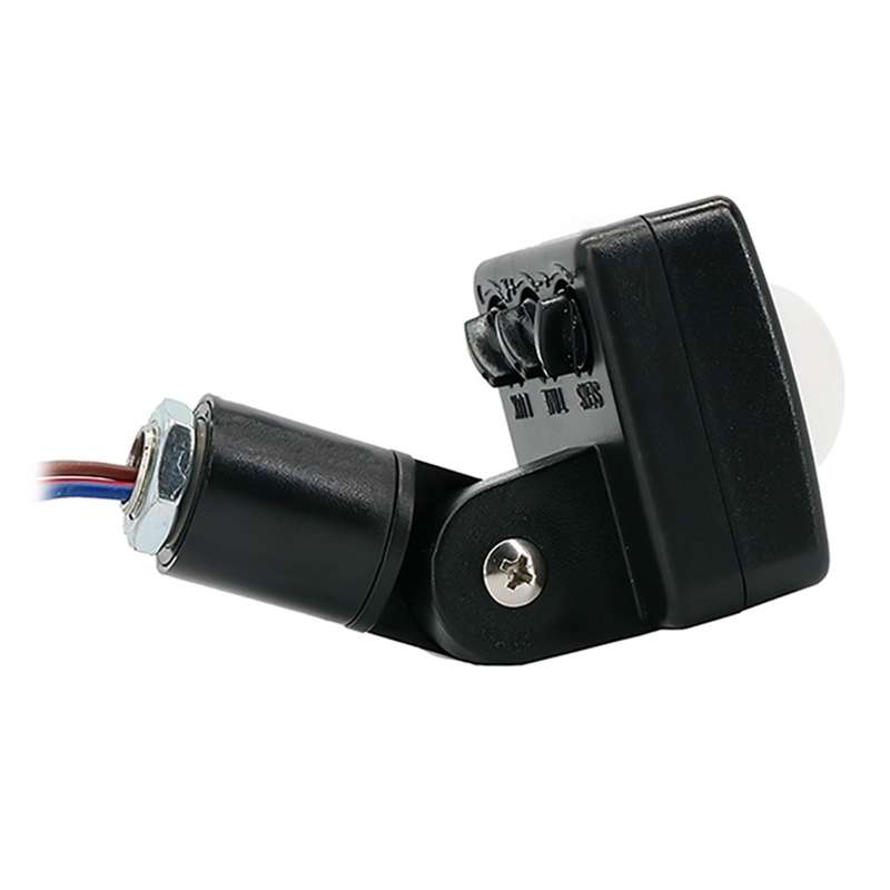 Automatic Security PIR Infrared Motion Sensor Detector Wall Spotlights Switch, Size:10mm(Black)