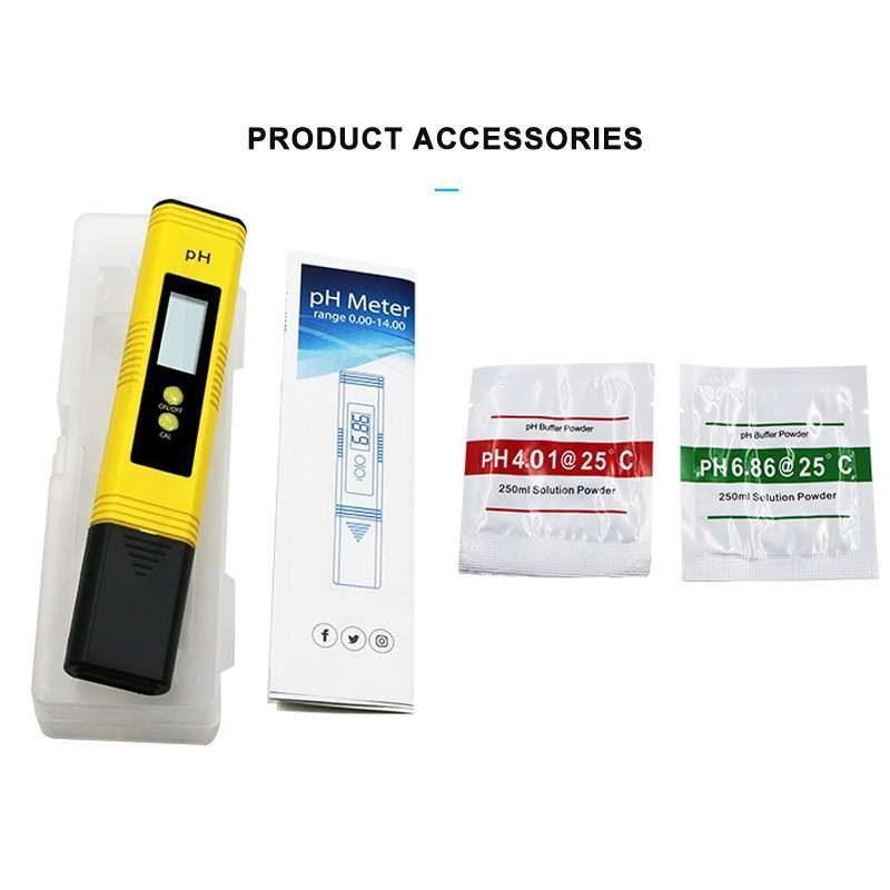 Portable High-precision PH Test Pen PH Acidity Meter PH Water Quality Detection Instrument(Yellow)