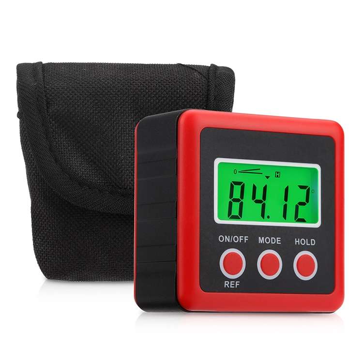 3 Button Mini Precision Magnetic Digital Tilt Box / Tilt Meter / Inclinometer(Blue)