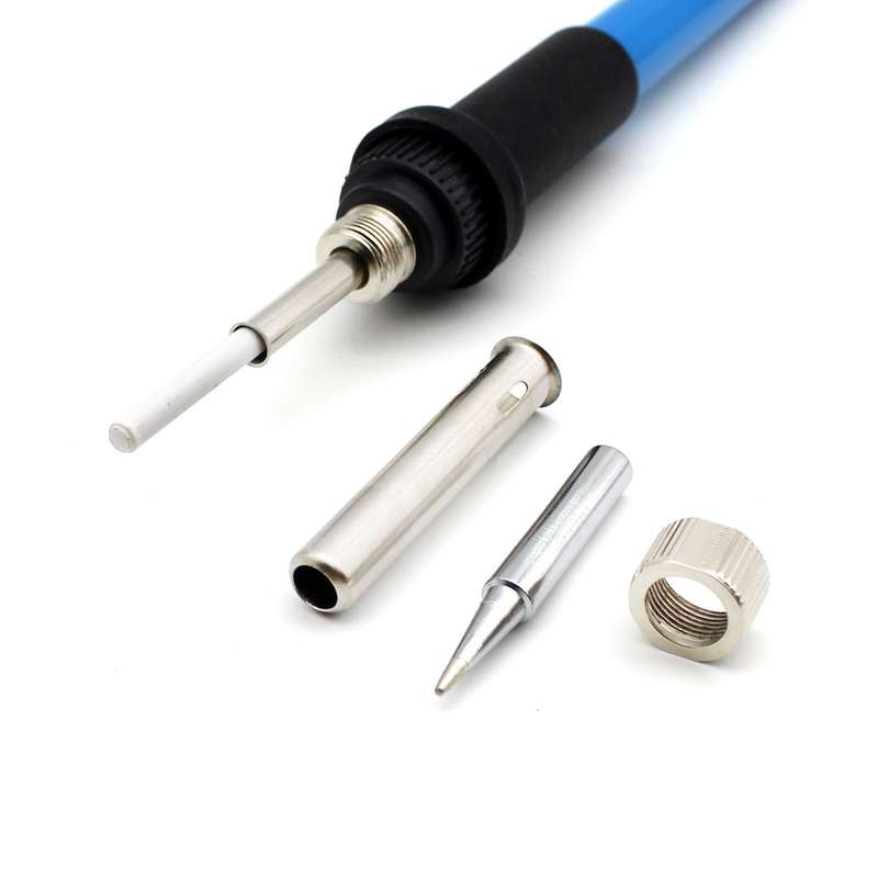 60W Adjustable Temperature Electric Soldering Iron Kit + 5 PCS Tips Portable Welding Repair Tool Twe