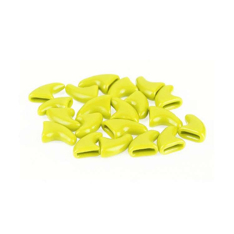 20 PCS Silicone Soft Cat Nail Caps / Cat Paw Claw / Pet Nail Protector/Cat Nail Cover, Size:S(Black)